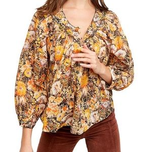 NWT We the Free | Free People Cool Meadow Printed Top
